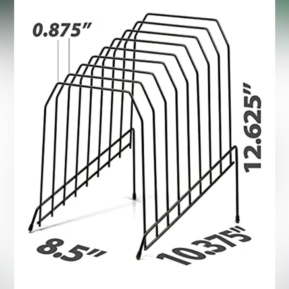 Black Metal File Magazine Organizer